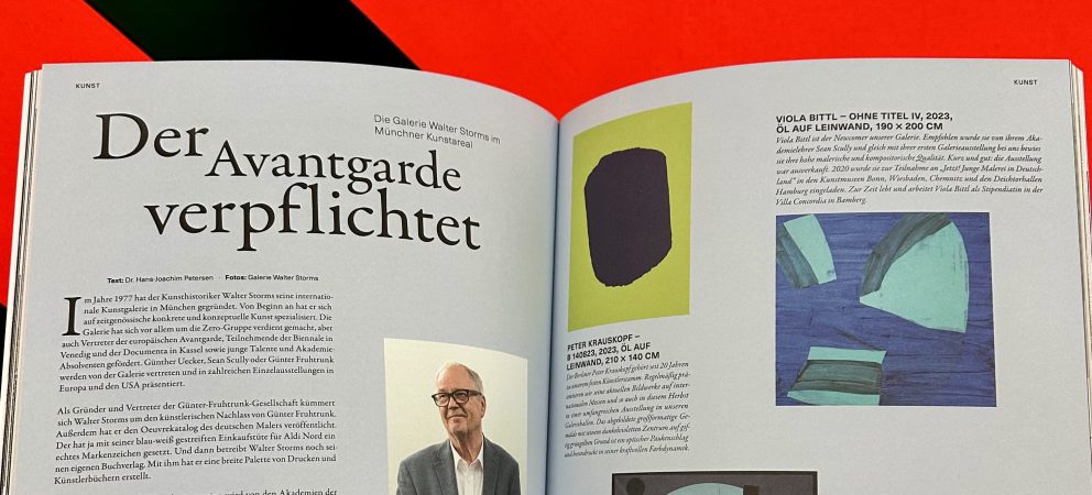 "Der Avantgarde verpflichtet" Walter Storms in Selection München "Der Avantgarde verpflichtet" Walter Storms in Selection München